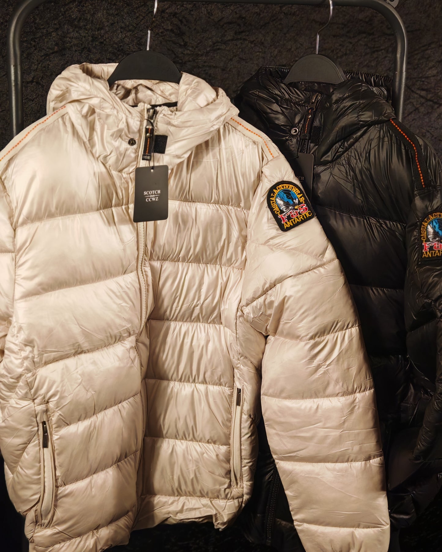 Premium Winterjacke BLACK AND WHITE