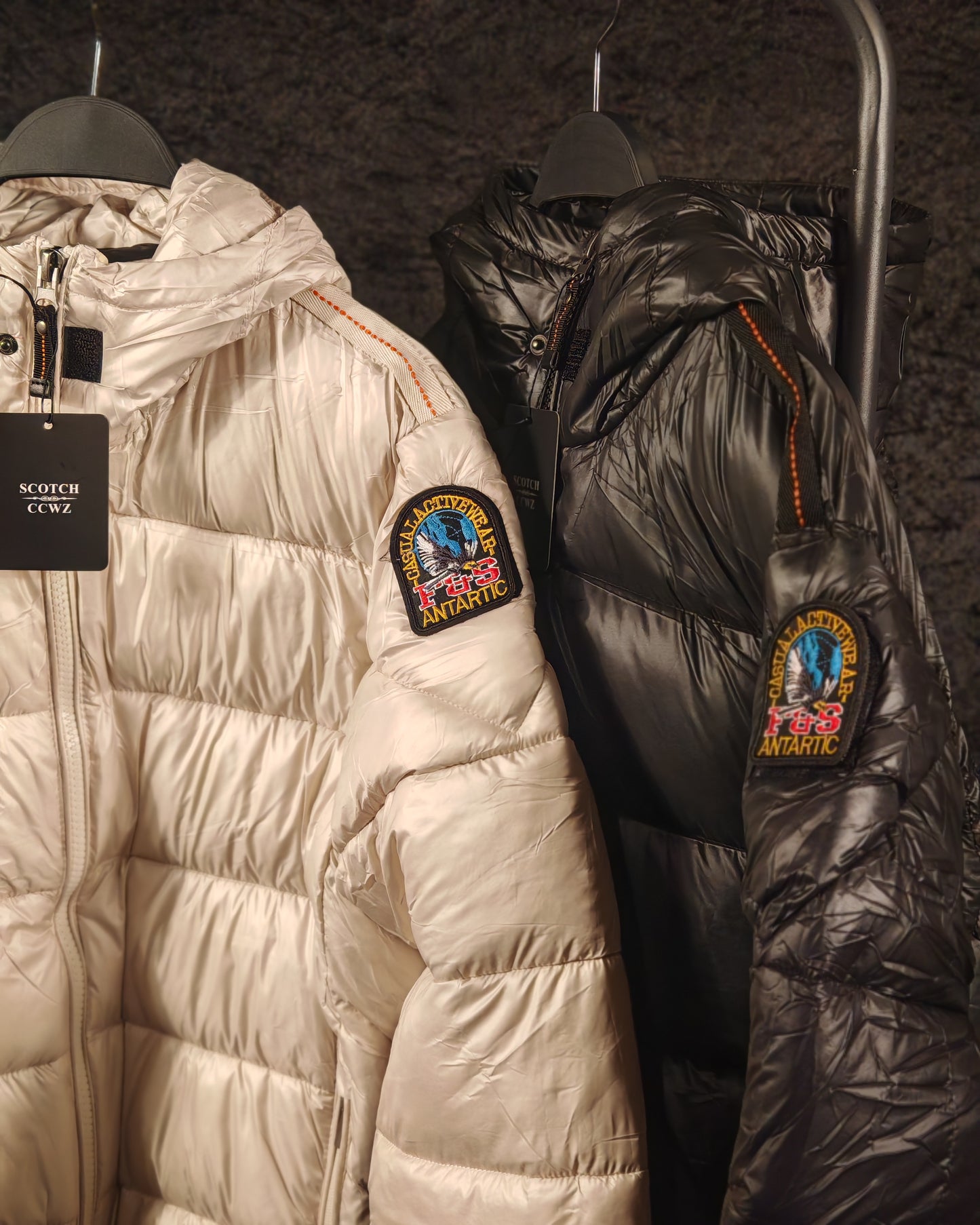 Premium Winterjacke BLACK AND WHITE