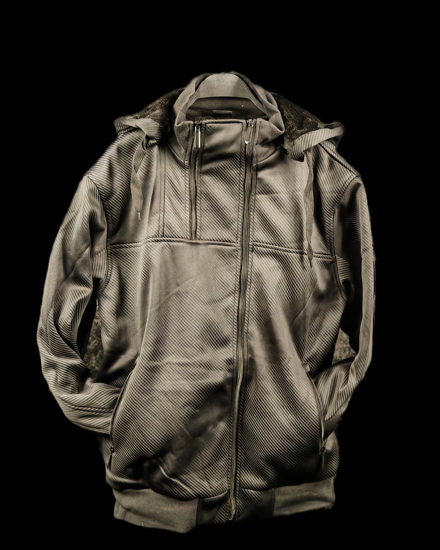 Outdoor Jacke für den Mann SCHWARZ/GRAU